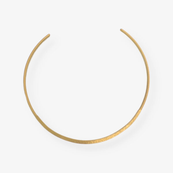 Necklace choker fixed hoop gold - ROSANNA DE LA RIVA
