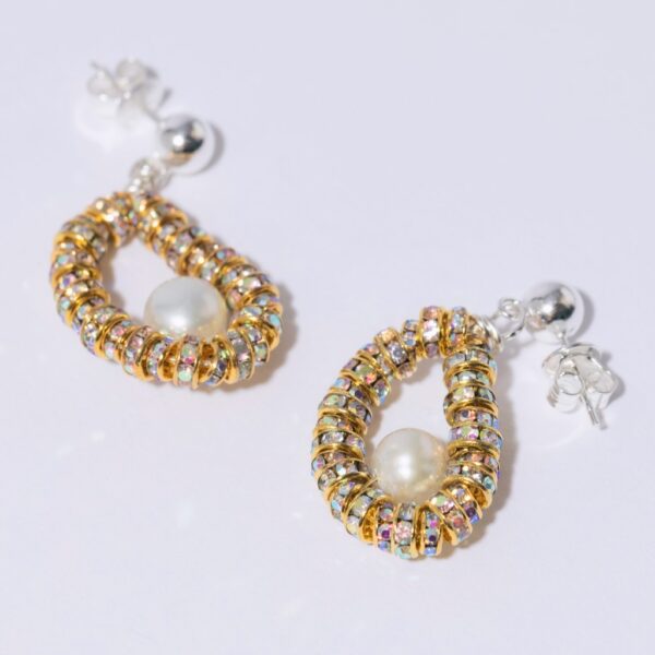 Tiny golden oysters earrings - PEARL OCTOPUSS.Y - Image 2