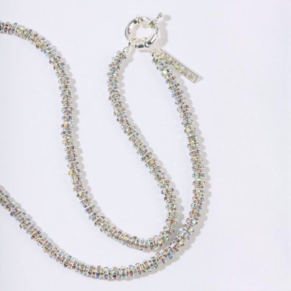 Skinny diamond necklace silver - PEARL OCTOPUSS.Y - Image 2