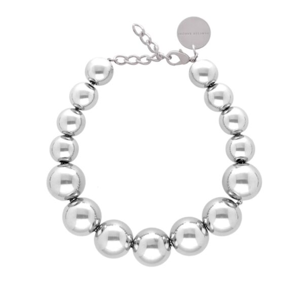 Beads necklace - silver - VANESSA BARONI