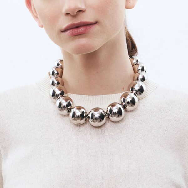 Beads necklace - silver - VANESSA BARONI - Image 2