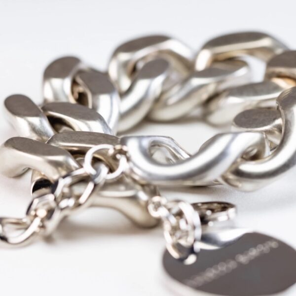 Flat chain bracelet silver vintage- VANESSA BARONI - Image 3
