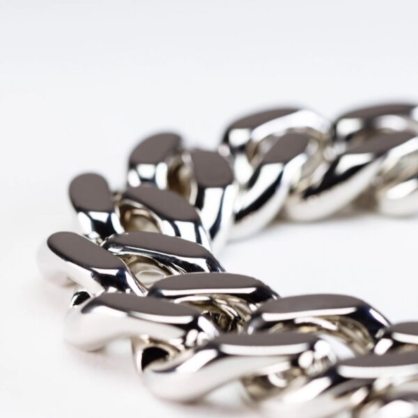Flat chain bracelet silver - VANESSA BARONI - Image 3