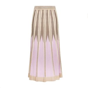 Knitted skirt pink yellow kaki - SEVENTY