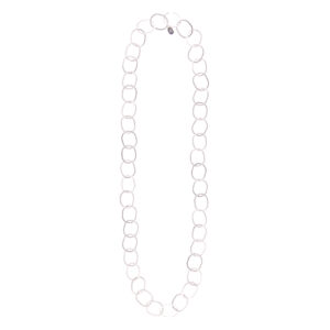 Necklace silver long big chain - ROSANNA DE LA RIVA