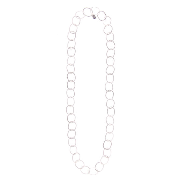 Necklace silver long big chain - ROSANNA DE LA RIVA