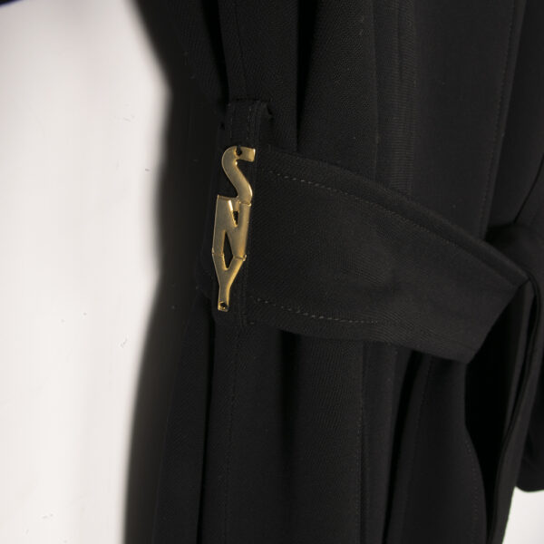Trenchcoat cady crêpe black - SEVENTY - Image 4
