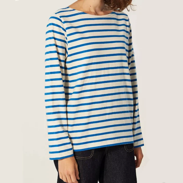 Breton-striped t-shirt off white/azur - LE MONT SAINT MICHEL