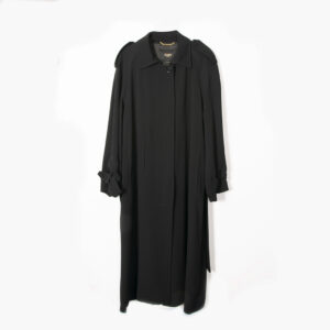 Trenchcoat cady crêpe black - SEVENTY