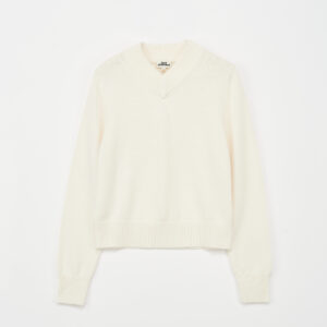 Sweater v-neck off white - JULIE JOSEPHINE