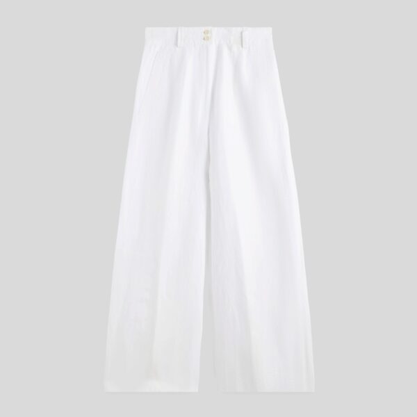 Linen trousers white - ASPESI