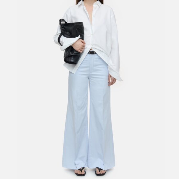 Pants wide VEOLA light blue - CLOSED - Image 3