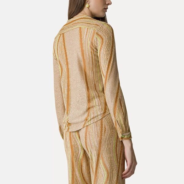 Shirt glitter azymetric jacquard daffodil - FORTE FORTE - Image 4