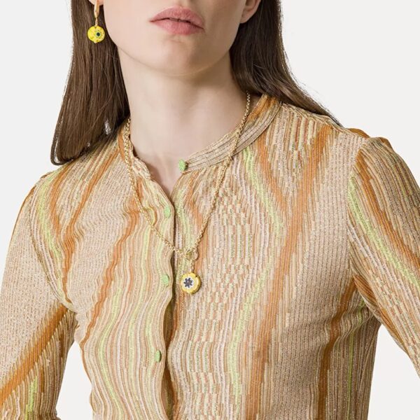 Shirt glitter azymetric jacquard daffodil - FORTE FORTE - Image 5