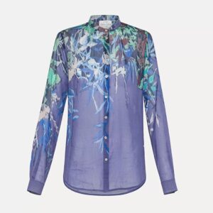 Shirt floral print sky dust - FORTE FORTE