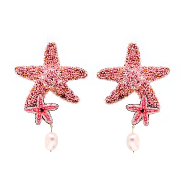 Pink Sea Star Earrings - TROVELORE