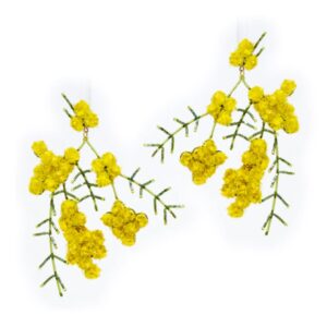 Yellow Mimosa Earrings - TROVELORE