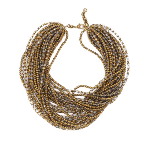 ERIN NECKLACE BROWN/GOLD - SITA NEVADO