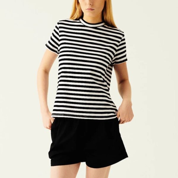 T-shirt TAIMA black stripe - RUE DE TOKYO - Image 3