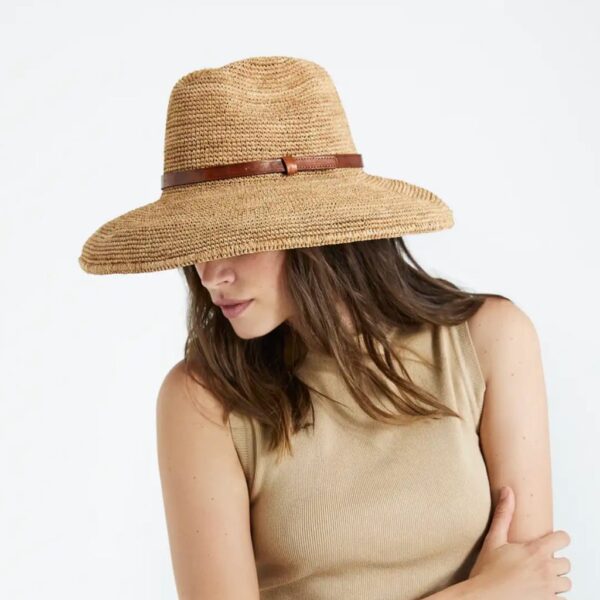 Raffia hat SAFARI black - IBELIV - Image 2