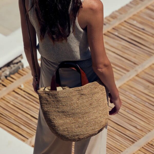 Raffia bag MIROZY black - IBELIV - Image 3