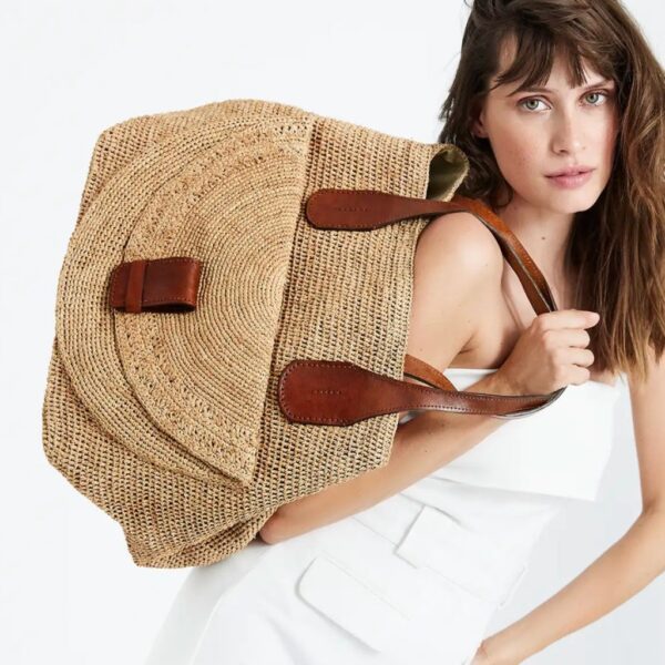 Raffia bag LAZA II natural - IBELIV - Image 3
