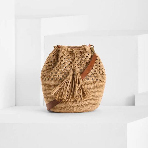 Raffia bag HAINGO natural - IBELIV