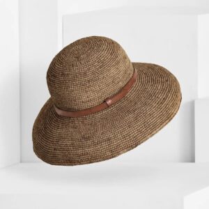 Raffia hat ROVA brown - IBELIV