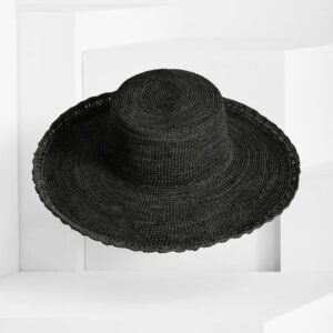 Raffia hat PLAYA black - IBELIV