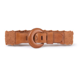 Belt NAXOS wide brown - GAVAZZENI
