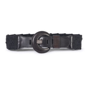 Belt NAXOS wide black - GAVAZZENI