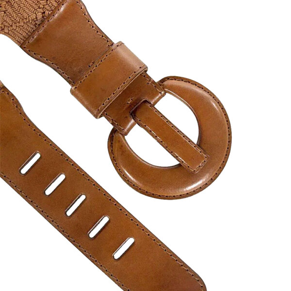 Belt NAXOS wide brown - GAVAZZENI - Image 3