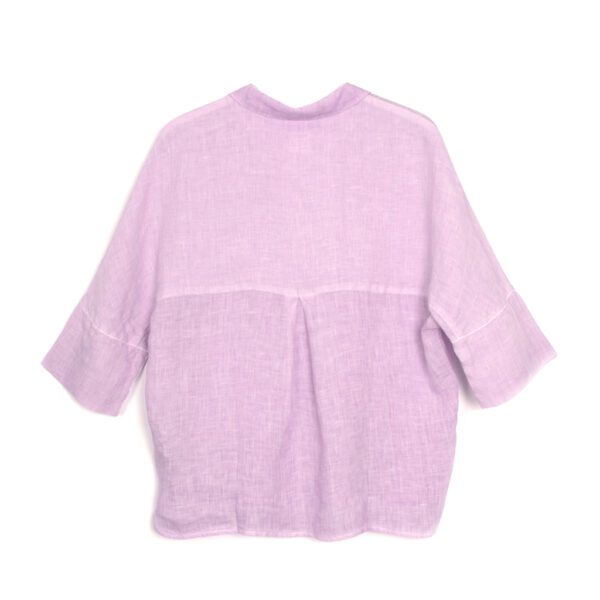 Shirt linen short sleeve lavander soft fade - 120% LINO - Image 2