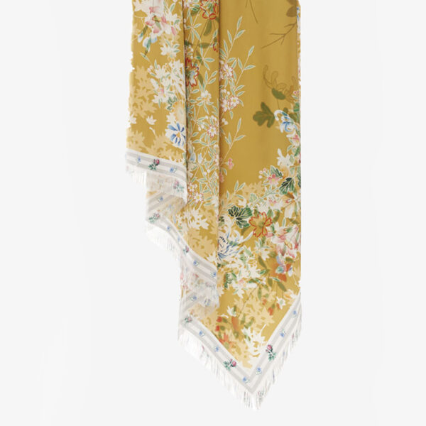 Scarf ALOEUW yellow 135x195cm - PIERRE-LOUIS MASCIA - Image 2