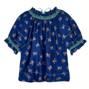 Top VIVI PRINT navy - M.A.B.E