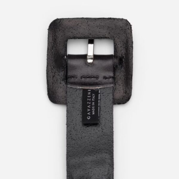 Belt EDIMBURGO medium black - GAVAZZENI - Image 2