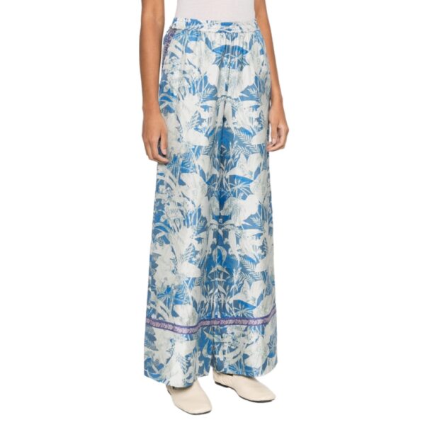 Trousers CIALDA blue floral print - PIERRE-LOUIS MASCIA - Image 2