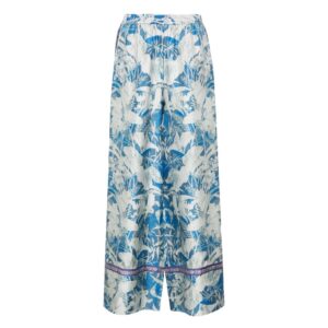 Trousers CIALDA blue floral print - PIERRE-LOUIS MASCIA