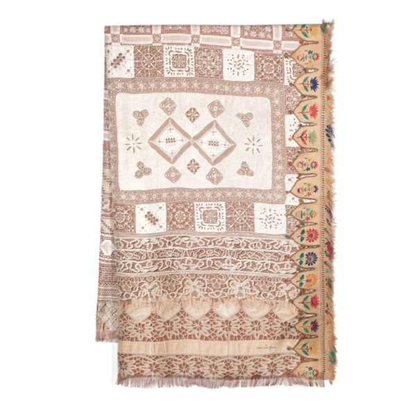 Scarf ALOEUW beige 135x195cm - PIERRE-LOUIS MASCIA - Image 5