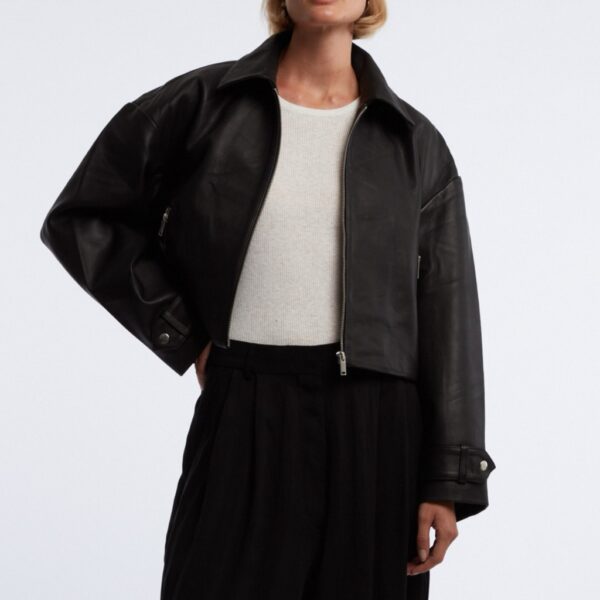 IBEN leather jacket black - ONE AND OTHER - Image 4