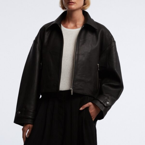 IBEN leather jacket black - ONE AND OTHER - Image 2