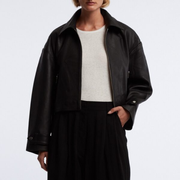 IBEN leather jacket black - ONE AND OTHER - Image 3