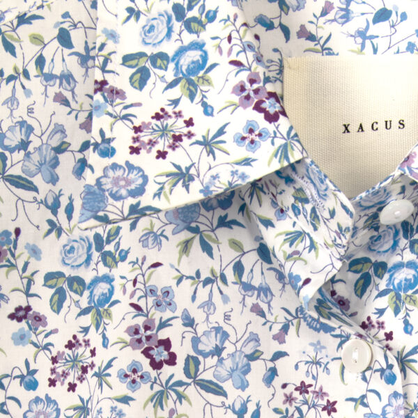 MARTA shirt Liberty fabric light blue - XACUS - Image 3