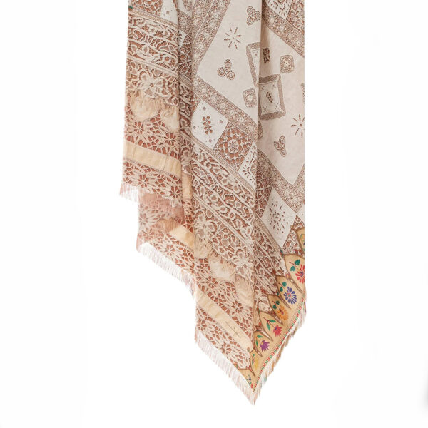 Scarf ALOEUW beige 135x195cm - PIERRE-LOUIS MASCIA - Image 4