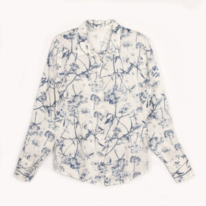 Shirt linen blue print - 120% LINO