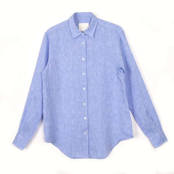 MARTA shirt linen light blue - XACUS
