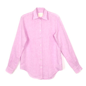 MARTA shirt linen pink - XACUS