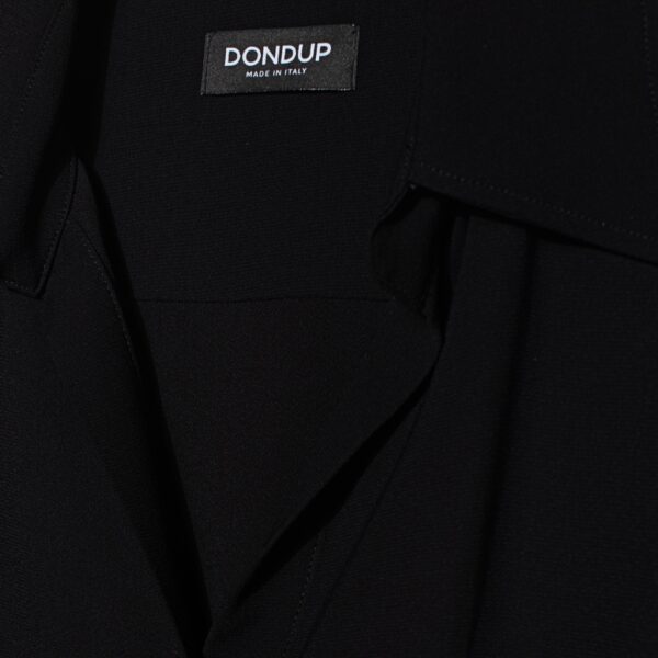Shirt slim-fit viscose black - DONDUP - Image 5