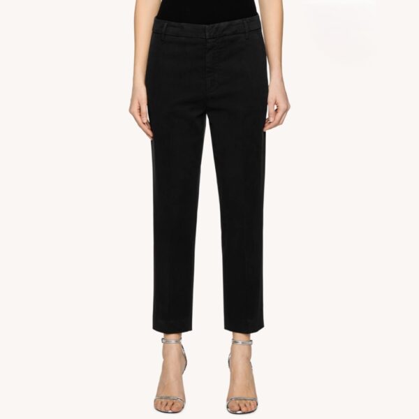Chinos Nima zip black - DONDUP
