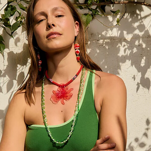 KOYO EARRINGS RED - SITA NEVADO - Image 2
